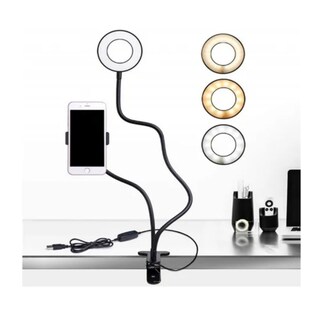 Foto 2 | Foto 2 | Lámpara Tiktok Selfie Led Para Escritorio Con Soporte Para Teléfono - Venta Internacional.