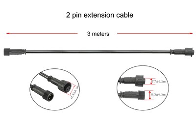 Foto 3 | Foto 3 | Cable De Extensión De 3 M Y 2 Pines Para Plataforma Led De Un Solo Color Fvtled - Venta Internacional.