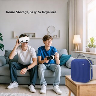 Foto 6 | Foto 6 | Funda Rígida Compatible Con Krypthos Para Meta Quest 3s/quest 3/quest 2/vision Pro Blue - Venta Internacional.