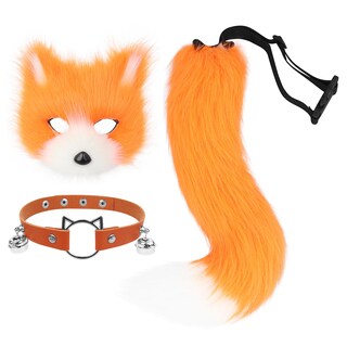 Foto 1 | Foto 1 | Accesorio De Disfraz Hbbhml Máscara De Piel Sintética De Zorro Lobo Y Gato Con Cola - Venta Internacional.