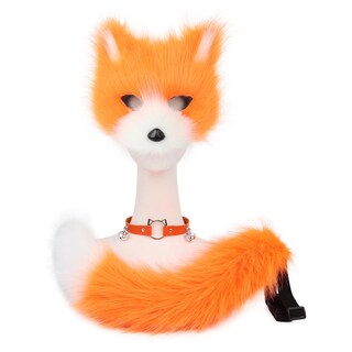 Foto 2 | Foto 2 | Accesorio De Disfraz Hbbhml Máscara De Piel Sintética De Zorro Lobo Y Gato Con Cola - Venta Internacional.