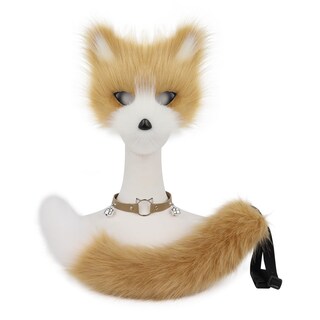 Foto 2 | Foto 2 | Accesorio De Disfraz Hbbhml Máscara De Piel Sintética De Zorro Lobo Y Gato Con Cola - Venta Internacional.