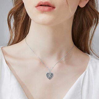 Foto 4 | Foto 4 | Collar Soulmeet Con Forma De Corazón Para Hermanas Con Medallón Plateado - Venta Internacional.