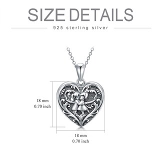 Foto 5 | Foto 5 | Collar Soulmeet Con Forma De Corazón Para Hermanas Con Medallón Plateado - Venta Internacional.