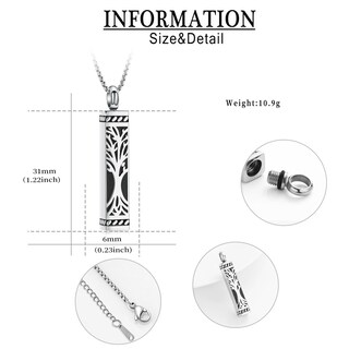 Foto 2 | Foto 2 | Collar De Plata Con Forma De Urna Imrsanl Con Forma De Árbol De La Vida De Cremation Jewelry - Venta Internacional.