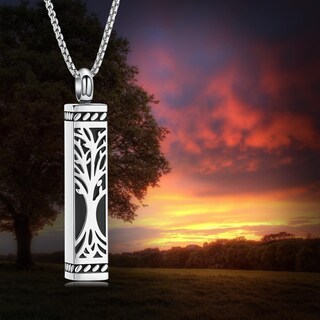 Foto 6 | Foto 6 | Collar De Plata Con Forma De Urna Imrsanl Con Forma De Árbol De La Vida De Cremation Jewelry - Venta Internacional.