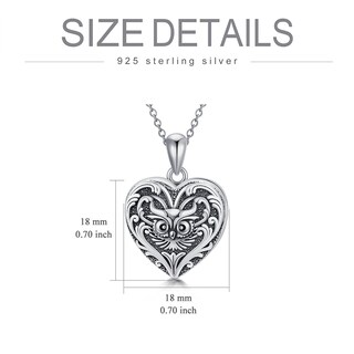 Foto 5 | Foto 5 | Collar Soulmeet Con Medallón En Forma De Corazón Con Forma De Búho De La Sabiduría Plata 925 - Venta Internacional.