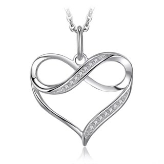 Foto 2 | Foto 2 | Collar Infinity De Plata 925 Con Circonitas Para Mujer - Venta Internacional.