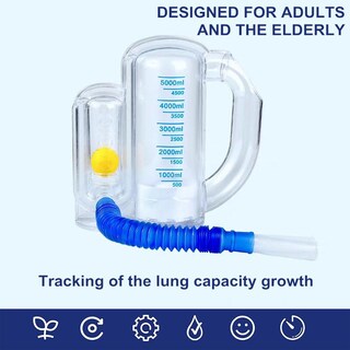Foto 5 | Foto 5 | Espirómetro De Incentivo Para Ejercicios Respiratorios 5000 Ml - Venta Internacional.