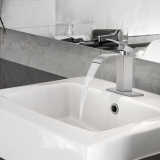 Foto 2 | Foto 2 | Grifo De Baño Kzh Waterfall De Una Sola Manija En Níquel Cepillado - Venta Internacional.