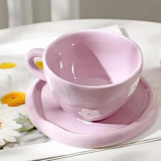 Foto 4 | Foto 4 | Set De Tazas De Café Disoza Cute Purple Flowers 250 Ml Cerámica - Venta Internacional.