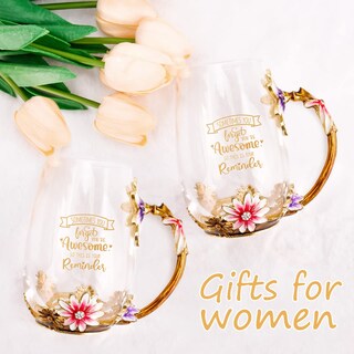 Foto 3 | Foto 3 | Taza De Cristal Para Regalo Oeago Inspirational Para Mujer Con Cuchara - Venta Internacional.