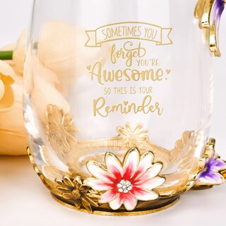 Foto 4 | Foto 4 | Taza De Cristal Para Regalo Oeago Inspirational Para Mujer Con Cuchara - Venta Internacional.