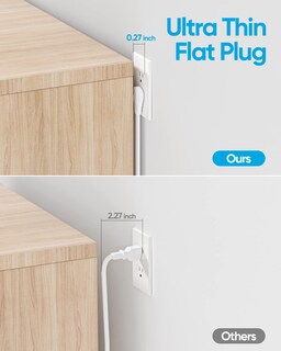 Foto 3 | Foto 3 | Cable De Extensión Plano Power Strip Olcorife De 10 Pies Con 6 Enchufes - Venta Internacional.