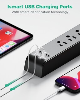 Foto 6 | Foto 6 | Protector Contra Sobretensiones Power Strip Mifaso De 15 Pies Paquete De 2 Con 6 Enchufes - Venta Internacional.