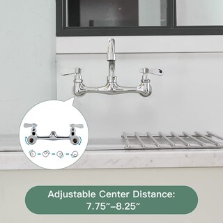 Foto 6 | Foto 6 | Soporte De Pared Para Cocina Comercial Faucet Homevacious De 8 Pulgadas Con Caño De 16 Pulgadas - Venta Internacional.