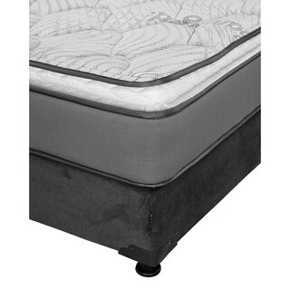 Foto 3 | Foto 3 | Colchón Spring Air Prestige Individual + Box Dicasa Gris Carbón + Almohada Royal Twin + Protector Lux