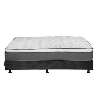 Foto 4 | Foto 4 | Colchón Spring Air Prestige Individual + Box Dicasa Gris Carbón + Almohada Royal Twin + Protector Lux