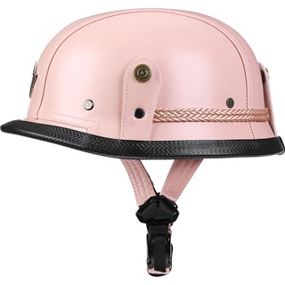 Foto 2 | Foto 2 | Medio Casco De Moto Yesmotor Retro German Leather Dot Xl - Venta Internacional.