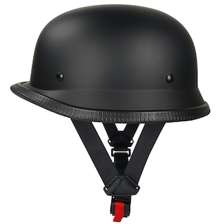 Foto 1 | Foto 1 | Medio Casco De Moto Zjhelm Estilo Alemán Negro Para Adulto - Venta Internacional.