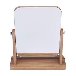 Foto 6 | Foto 6 | Espejo De Tocador De Escritorio Heallily Con Marco De Madera Gris 25 X 22 Cm - Venta Internacional.
