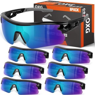 Foto 1 | Foto 1 | Gafas De Seguridad Oxg Tintadas Para Hombre Y Mujer Paquete De 6 Unidades Uv400 - Venta Internacional.