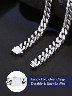 Foto 3 | Foto 3 | Collar Bandmax Chain Para Hombre De Acero Inoxidable De 30 Cm De Largo - Venta Internacional.