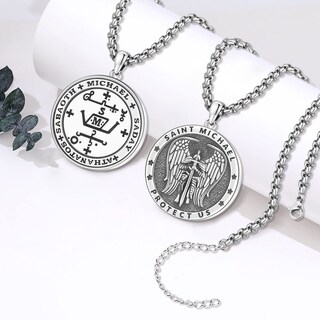 Foto 4 | Foto 4 | Collar Eusense De Plata De Ley 925 Con El Sello De San Miguel Arcángel - Venta Internacional.
