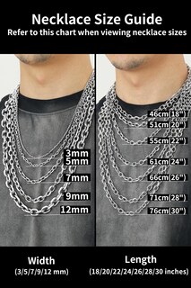 Foto 6 | Foto 6 | Collar Cadena Y Casa Cable Link Rollo Acero Inoxidable 12 Mm - Venta Internacional.
