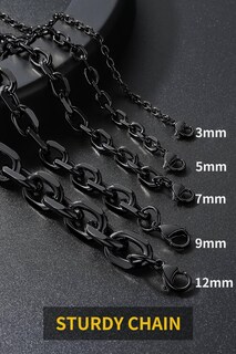 Foto 5 | Foto 5 | Cable De Eslabón De Acero Inoxidable Para Collares Cadenas Y Casas 7 Mm 60 Cm - Venta Internacional.