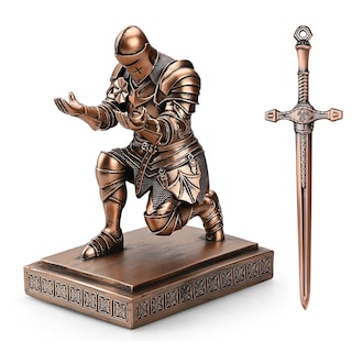 Foto 2 | Foto 2 | Organizador De Escritorio Con Soporte Para Bolígrafos Amoysanli Medieval Armored Warrior - Venta Internacional.