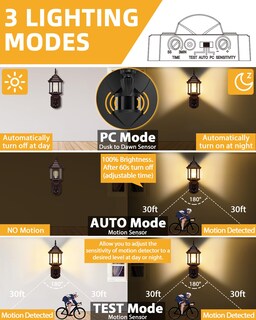 Foto 2 | Foto 2 | Luces De Porche Exterior Con Sensor De Movimiento Redluck Desde El Anochecer Hasta El Amanecer - Venta Internacional.