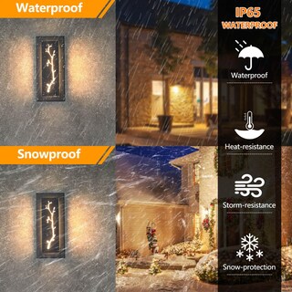 Foto 4 | Foto 4 | Lámpara Led De Pared Tewei Para Exteriores E Interiores 30 Cm 9 W 720 Lm 3000 K Color Negro - Venta Internacional.