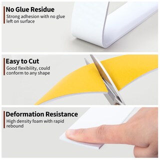 Foto 6 | Foto 6 | Cinta Adhesiva De Gomaespuma Yotache De 5 Cm De Ancho X 3 Mm De Grosor - Venta Internacional.