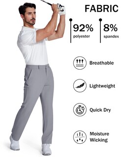 Foto 3 | Foto 3 | Pantalones Casuales Magcomsen Para Hombre Elásticos Rectos Gris Claro - Venta Internacional.