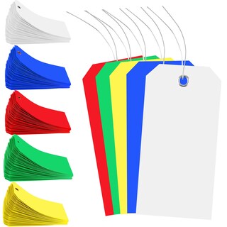 Foto 1 | Foto 1 | Etiquetas De Plástico Para Envíos Xuwaidsgn Impermeables Con Alambre 500 Unidades - Venta Internacional.