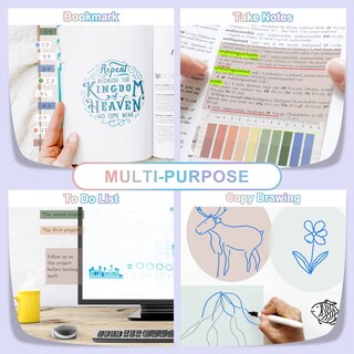 Foto 3 | Foto 3 | Notas Adhesivas Transparentes Vigorfun Con 2000 Hojas Y Bolígrafo - Venta Internacional.