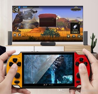Foto 5 | Foto 5 | Consola De Juegos Psp X7plus De 5.1 Pulgadas Double Rocker Roja Y Amarilla - Venta Internacional.
