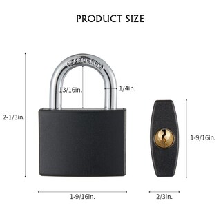Foto 2 | Foto 2 | Candado Cincinno De Aluminio Revestido Con Llave Paquete De 8 Unidades 40 Mm - Venta Internacional.