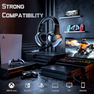 Foto 5 | Foto 5 | Auriculares Para Juegos Tatybo Para Ps4 Ps5 Xbox One Pc Portátil Y Mac - Venta Internacional.