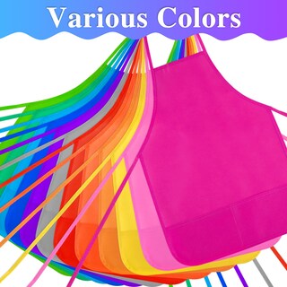 Foto 3 | Foto 3 | Delantales De Pintura Para Niños Bouboni 60 Piezas 12 Colores Con Bolsillos - Venta Internacional.