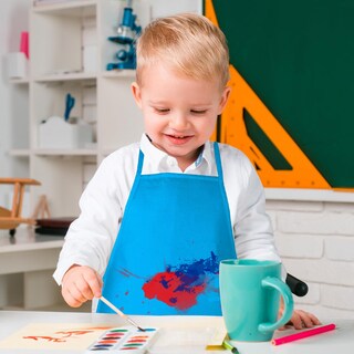 Foto 7 | Foto 7 | Delantales De Pintura Para Niños Bouboni 60 Piezas 12 Colores Con Bolsillos - Venta Internacional.
