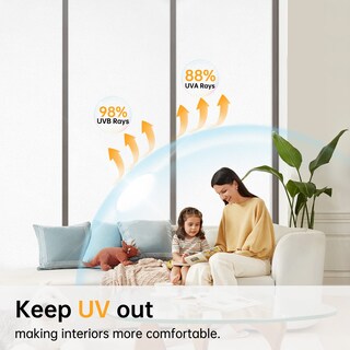 Foto 4 | Foto 4 | Película De Privacidad Para Ventanas Coavas Frosted No Adhesiva Color Blanco 29 5 X 78 7 - Venta Internacional.