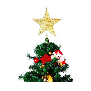 Foto 2 | Foto 2 | Adorno Para Árbol De Navidad Estrella Dorada 20 X 20 Cm - Venta Internacional.