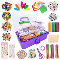 Set De Artículos De Arte Y Artesanía Kortes 1405 Piezas Para Niños  Color Morado - Venta Internacional.