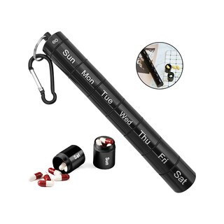 Foto 3 | Foto 3 | Pastillero Tubular Semanal Eo Safe Imports Esi-21755 Negro