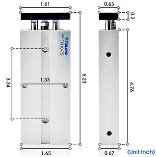 Foto 2 | Foto 2 | Cilindro De Aire De Doble Efecto Y Doble Varilla Tailonz Pneumatic Tn10-75 - Venta Internacional.