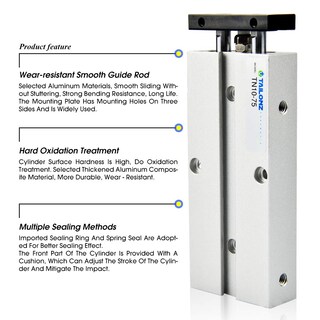 Foto 3 | Foto 3 | Cilindro De Aire De Doble Efecto Y Doble Varilla Tailonz Pneumatic Tn10-75 - Venta Internacional.