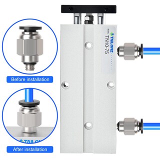 Foto 5 | Foto 5 | Cilindro De Aire De Doble Efecto Y Doble Varilla Tailonz Pneumatic Tn10-75 - Venta Internacional.