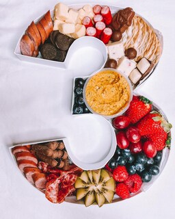 Foto 1 | Foto 1 | Bandeja Para Servir Con Número De Cartón Rellenable Qrqr De 12 2 Pulgadas - Venta Internacional.